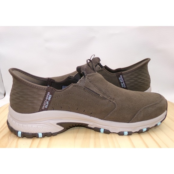 Skechers Slip Ins Sunapee Trail Hiking Shoes 180016 Womens Dark Taupe Size 9.5 - Picture 5 of 9